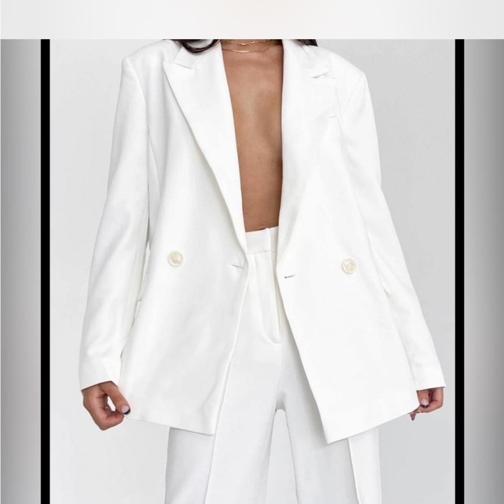 Topshop White Blazer